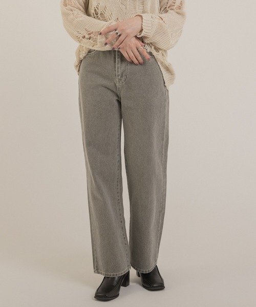 Jeudi（ジュディ）の「ストレートカラーデニムパンツ（デニムパンツ・レディース・カーキ/ピンク・S/M/L）」の18枚目の写真