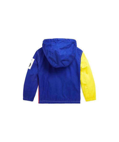 POLO RALPH LAUREN CHILDRENSWEAR（ポロ ラルフ ローレン チルドレンズウェア）の「カラーブロックド コットン フーデッド ジャケット（その他アウター・キッズ・マルチ・4/6/7）」の2枚目の写真