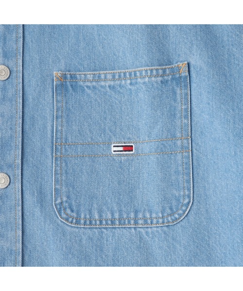  JEANS トミージーンズ　ワーカーシャツジャケット　XL 新品 TOMMY JEANS （マスクがセットでお値段そのまま） 送料無料