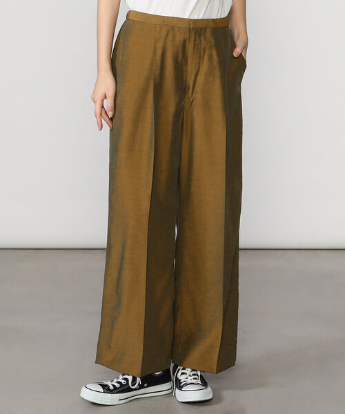 Bshop（ビショップ）の「FANTASTICDAYS | センタープレスワイドパンツ WOMEN（スラックス・レディース・グレー/ブラウン・40/38）」の8枚目の写真