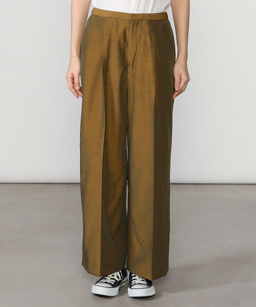 Bshop（ビショップ）の「FANTASTICDAYS | センタープレスワイドパンツ WOMEN（スラックス・レディース・グレー/ブラウン・40/38）」の9枚目の写真