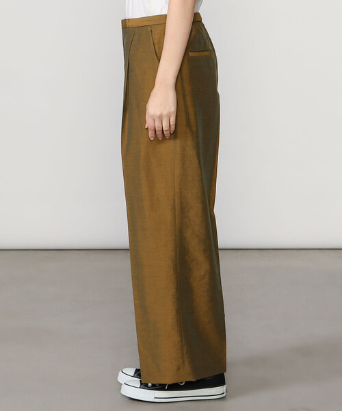 Bshop（ビショップ）の「FANTASTICDAYS | センタープレスワイドパンツ WOMEN（スラックス・レディース・グレー/ブラウン・40/38）」の10枚目の写真