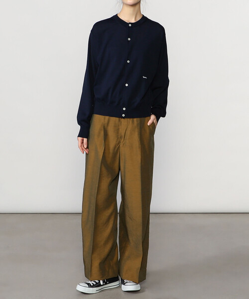 Bshop（ビショップ）の「FANTASTICDAYS | センタープレスワイドパンツ WOMEN（スラックス・レディース・グレー/ブラウン・40/38）」の12枚目の写真