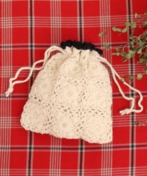 【WEB別注】ネパールかぎ針巾着BAG