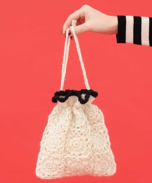 Dot&Stripes CHILD WOMAN(ドットアンドストライプス チャイルドウーマン)の「【WEB別注】ネパールかぎ針巾着BAG(ハンドバッグ・レディース・キナリ・FREE)」の12枚目の写真