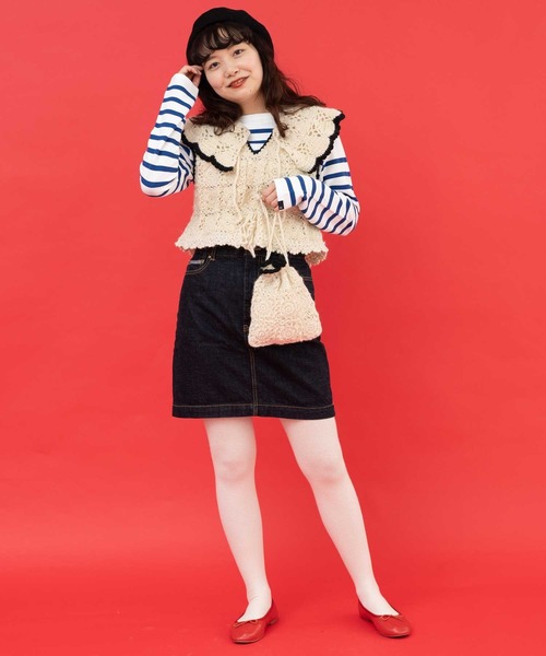 Dot&Stripes CHILD WOMAN(ドットアンドストライプス チャイルドウーマン)の「【WEB別注】ネパールかぎ針巾着BAG(ハンドバッグ・レディース・キナリ・FREE)」の8枚目の写真