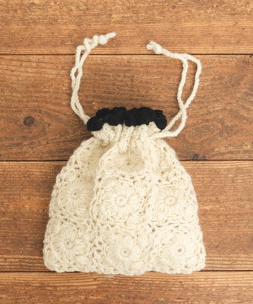 Dot&Stripes CHILD WOMAN(ドットアンドストライプス チャイルドウーマン)の「【WEB別注】ネパールかぎ針巾着BAG(ハンドバッグ・レディース・キナリ・FREE)」の20枚目の写真