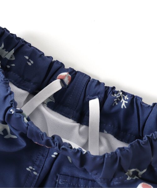 apres les cours(アプレレクール)の「【UVカット/一部リンク可能】バイカラー・総柄トランクス水着(水着・キッズ・イエロー/レインボー/サックスブルー/ネイビー・100/140/80/120/130/110/90)」の21枚目の写真