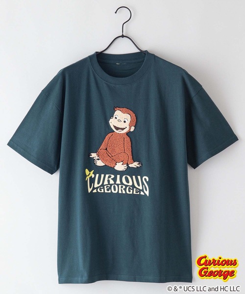 OUTDOOR PRODUCTS（アウトドアプロダクツ）の「【OUTDOOR PRODUCTS/アウトドアプロダクツ】【 おさるのジョージ 】ニョッキ ハンドリー コラボ Tシャツ ドロップショルダー オーバーサイズ（Tシャツ/カットソー・メンズ・ダークグリーン/ベージュ/ホワイト/ホワイト系その他/オフホワイト/ピンク系その他・SMALL/MEDIUM/LARGE/X-LARGE）」の17枚目の写真