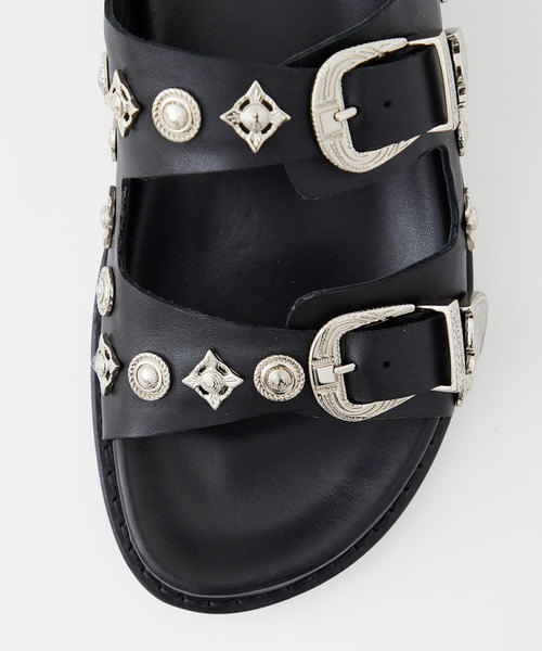 TOGA VIRILIS（トーガ ビリリース）の「SANDAL-BLACK LEATHER（サンダル・メンズ・ブラック・41/42）」の9枚目の写真