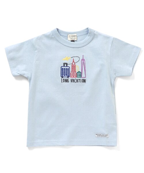 F.O.KIDS（エフオーキッズ）の「Stitch Tee（Tシャツ/カットソー・キッズ・チャコール/キナリ/ブルー/パープル/グリーン/イエロー・130/90/95/120/100/140/110/80）」の7枚目の写真