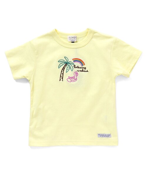 F.O.KIDS（エフオーキッズ）の「Stitch Tee（Tシャツ/カットソー・キッズ・チャコール/キナリ/ブルー/パープル/グリーン/イエロー・130/90/95/120/100/140/110/80）」の18枚目の写真