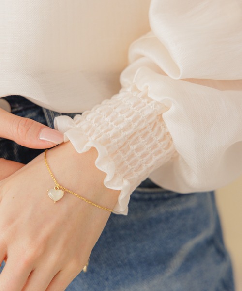 flower（フラワー）の「ピュアハートブレスレット（ブレスレット・レディース・ゴールド・FREE）」の4枚目の写真