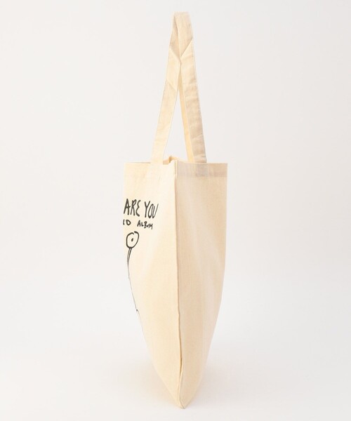 MUSIC TEE（ミュージックティー）の「MUSIC TEE/ミュージックティー DANIEL JOHNSTON TOTE BAG/グラフィック トートバッグ（トートバッグ・メンズ・オフホワイト・ONE SIZE）」の2枚目の写真