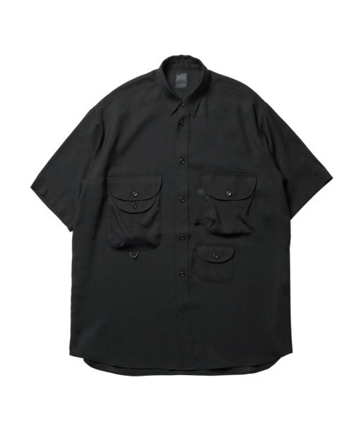 DAIWA PIER39(ダイワピア39)の「DAIWA PIER39 TECH BOMBAY SAFARI SHIRTS S/S BE-92023(シャツ/ブラウス・メンズ・ベージュ/ブラック・SMALL/MEDIUM/LARGE)」の2枚目の写真