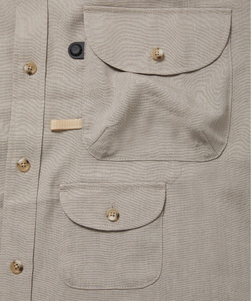 DAIWA PIER39(ダイワピア39)の「DAIWA PIER39 TECH BOMBAY SAFARI SHIRTS S/S BE-92023(シャツ/ブラウス・メンズ・ベージュ/ブラック・SMALL/MEDIUM/LARGE)」の4枚目の写真