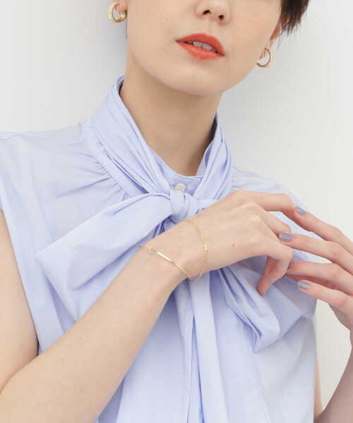 N.（N. Natural Beauty Basic）（エヌエヌナチュラルビューティーベーシック）の「チェーンコンビバングル（ネックレス・レディース・ゴールド・FREE）」の4枚目の写真