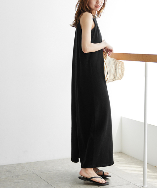 JOURNAL STANDARD relume（ジャーナルスタンダード　レリューム）の「インナーセットホルターネックニットワンピース（ワンピース・レディース・ブラック/ブラック系その他・FREE）」の13枚目の写真