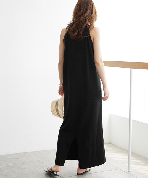 JOURNAL STANDARD relume（ジャーナルスタンダード　レリューム）の「インナーセットホルターネックニットワンピース（ワンピース・レディース・ブラック/ブラック系その他・FREE）」の14枚目の写真