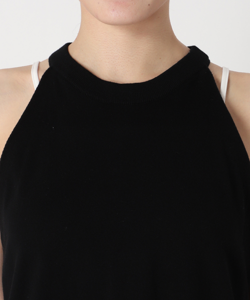 JOURNAL STANDARD relume（ジャーナルスタンダード　レリューム）の「インナーセットホルターネックニットワンピース（ワンピース・レディース・ブラック/ブラック系その他・FREE）」の18枚目の写真