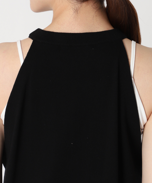 JOURNAL STANDARD relume（ジャーナルスタンダード　レリューム）の「インナーセットホルターネックニットワンピース（ワンピース・レディース・ブラック/ブラック系その他・FREE）」の19枚目の写真