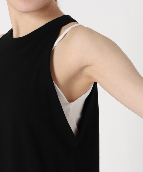 JOURNAL STANDARD relume（ジャーナルスタンダード　レリューム）の「インナーセットホルターネックニットワンピース（ワンピース・レディース・ブラック/ブラック系その他・FREE）」の20枚目の写真