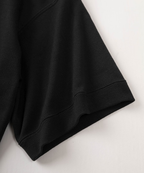 Lee（リー）の「【Lee/リー】 ワンポイントロゴ刺繍 ワイドシルエット ハーフジップ半袖Tシャツ/半袖スウェットT（Tシャツ/カットソー・メンズ・ホワイト/ブラック/ネイビー/グレー・M/L/XL）」の21枚目の写真