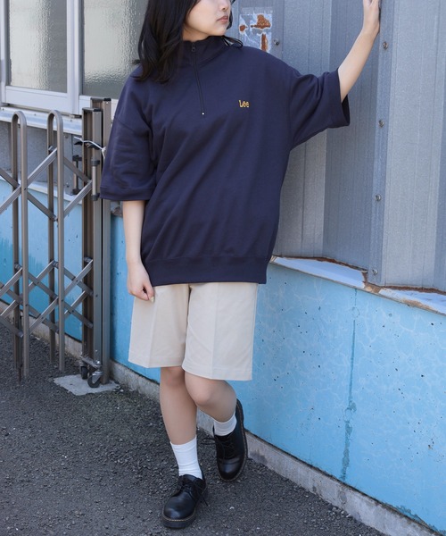 セール】【Lee/リー】 ワンポイントロゴ刺繍 ワイドシルエット