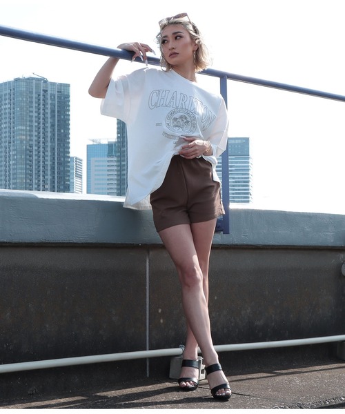 LATINA(ラティーナ)の「カレッジ刺繍ビッグTシャツ(Tシャツ/カットソー・レディース・オフホワイト/グレー/ブラック・FREE)」の5枚目の写真