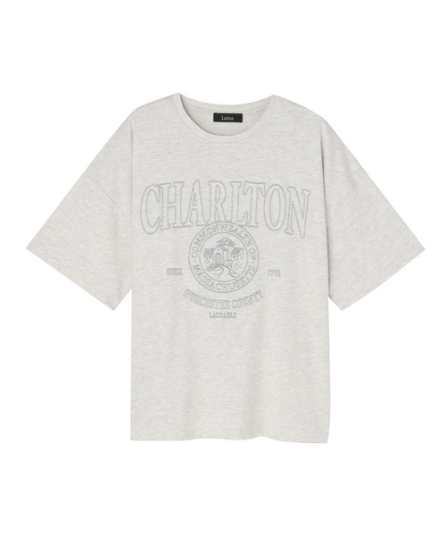 LATINA(ラティーナ)の「カレッジ刺繍ビッグTシャツ(Tシャツ/カットソー・レディース・オフホワイト/グレー/ブラック・FREE)」の19枚目の写真