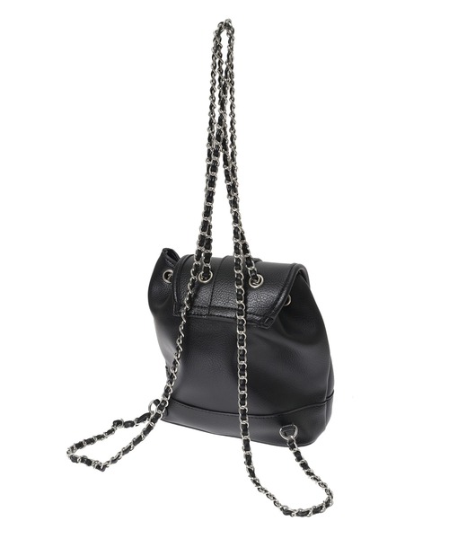 Edit Sheen（エディットシーン）の「チェーンストラップフラップリュック（バックパック/リュック・レディース・ブラック・FREE）」の4枚目の写真