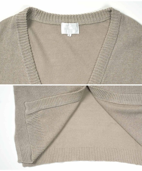 jiggys shop（ジギーズショップ）の「綿麻 サマーニット 5分袖カーディガン（カーディガン/ボレロ・メンズ・ブルー系その他2/ブルー系その他/ブラック/グレー/グレー系その他・MEDIUM/LARGE/X-LARGE）」の17枚目の写真