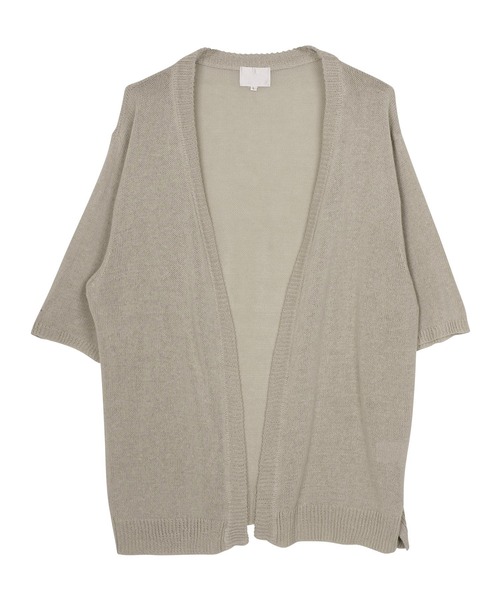 jiggys shop（ジギーズショップ）の「綿麻 サマーニット 5分袖カーディガン（カーディガン/ボレロ・メンズ・ブルー系その他2/ブルー系その他/ブラック/グレー/グレー系その他・MEDIUM/LARGE/X-LARGE）」の10枚目の写真