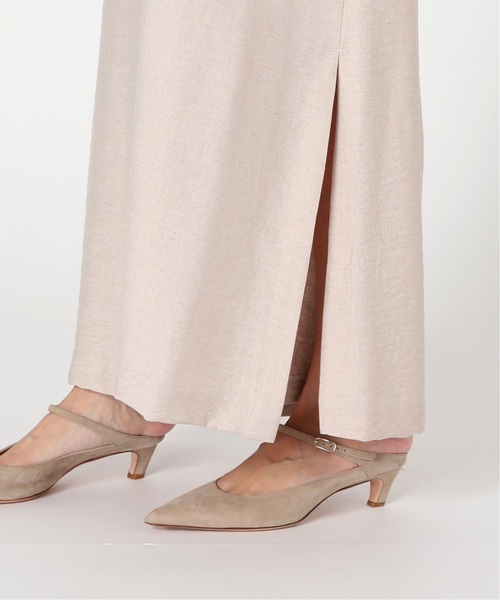 NOBLE ファジーリネンスリットフレアパンツ　36 Noble（ノーブル）の「《追加》ファジーリネンスリットフレア
