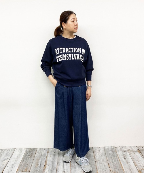 Grand PARK（グランドパーク）の「ラバーロゴトレーナー（スウェット・レディース・ホワイト/杢グレー/ネイビー・FREE）」の6枚目の写真