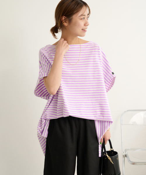 wiffle（ウィッフル）の「別注【WIFFLE/ウィッフル】*RELUME BIG  F/S：カットソー（Tシャツ/カットソー・レディース・ホワイト/ブラック/グリーン/ダークパープル/ブラック系その他・FREE）」の14枚目の写真