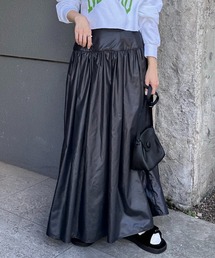 COLLAGE GALLARDAGALANTE | レザーライクスカート(スカート)