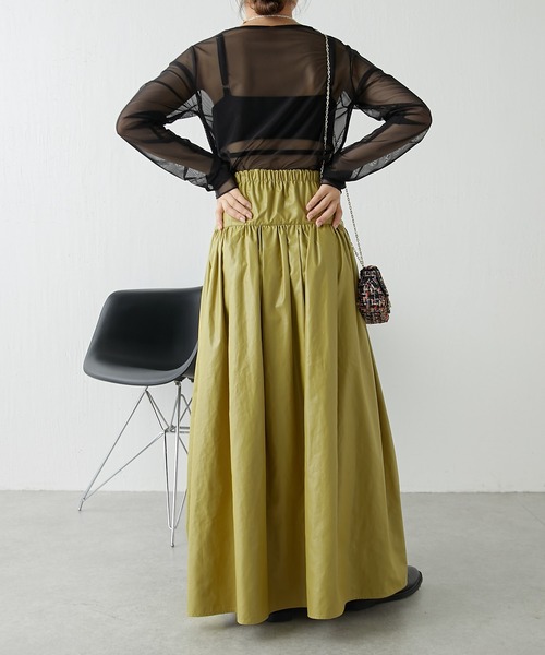 COLLAGE GALLARDAGALANTE(コラージュガリャルダガランテ)の「レザーライクスカート(スカート・レディース・イエロー/ブラック・FREE)」の10枚目の写真