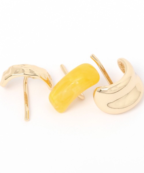 niko and...（ニコアンド）の「メタルコンビ3セットヘアカフ（ヘアピン・レディース・グリーン/イエロー/グレー・0）」の4枚目の写真