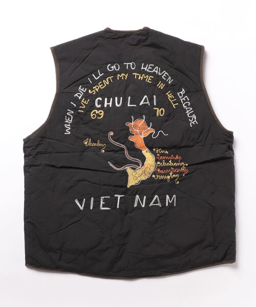 KRIFF MAYER（クリフメイヤー）の「スーベニアキルトひっくりベスト（ベスト・メンズ・ブラック/ナチュラル/カーキ・LARGE/MEDIUM/X-LARGE）」の4枚目の写真