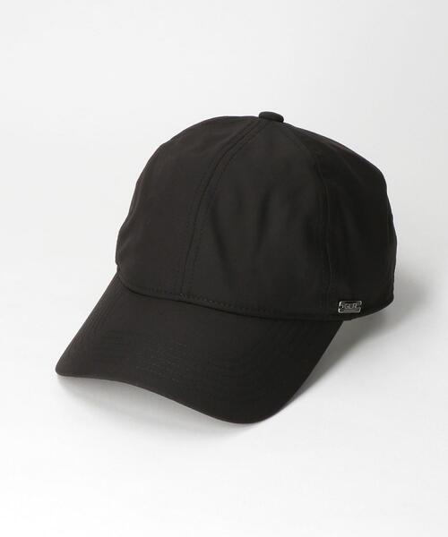 green label relaxing（グリーンレーベルリラクシング）の「GLR TR ツイル ロゴ キャップ（キャップ・メンズ・ベージュ/ダークグレー/ブラック・FREE）」の2枚目の写真