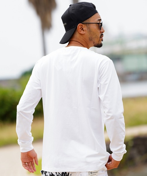 adamsJUGGLER（アダムスジャグラー）の「ペインティングプラッシュロングティー（Tシャツ/カットソー・メンズ・ブラック/ホワイト・XL/L/M/S）」の3枚目の写真