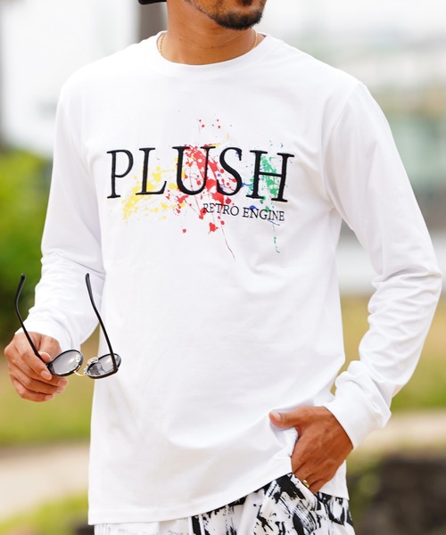 adamsJUGGLER（アダムスジャグラー）の「ペインティングプラッシュロングティー（Tシャツ/カットソー・メンズ・ブラック/ホワイト・XL/L/M/S）」の9枚目の写真