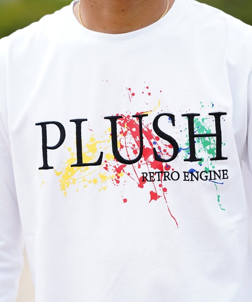 adamsJUGGLER（アダムスジャグラー）の「ペインティングプラッシュロングティー（Tシャツ/カットソー・メンズ・ブラック/ホワイト・XL/L/M/S）」の4枚目の写真