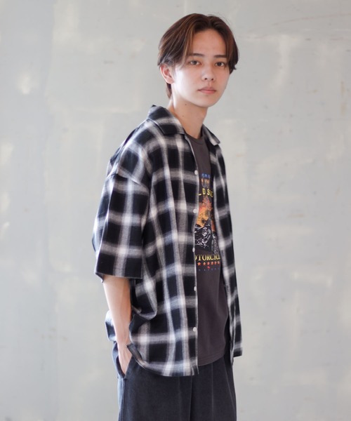 SPINNS(スピンズ)の「【SPINNS】ノースリーブTシャツ ビンテージデザインロゴ バイク(タンクトップ・メンズ・ブラック/チャコール・ONESIZE)」の6枚目の写真