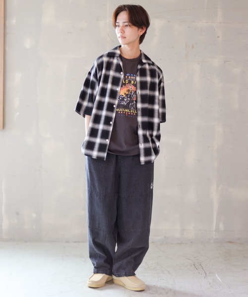 SPINNS(スピンズ)の「【SPINNS】ノースリーブTシャツ ビンテージデザインロゴ バイク(タンクトップ・メンズ・ブラック/チャコール・ONESIZE)」の8枚目の写真