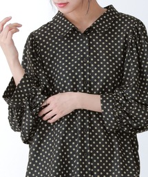 osharewalker | 『ドット柄パフスリーブブラウス』(シャツ/ブラウス)