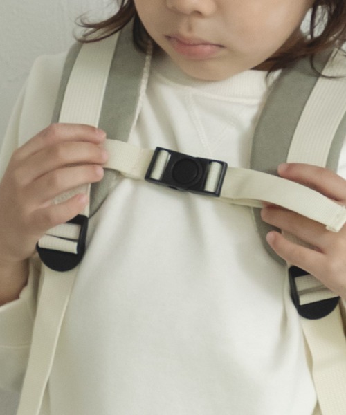 pairmanon（ペアマノン）の「キャンバス スクエア バックパック（バックパック/リュック・キッズ・モカ/カーキ・FREE）」の6枚目の写真