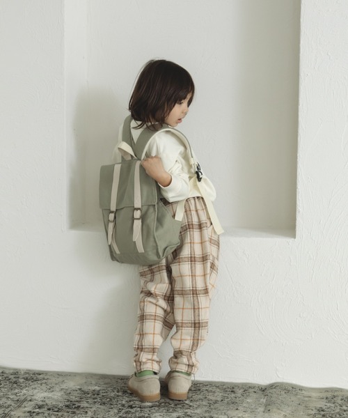 pairmanon（ペアマノン）の「キャンバス スクエア バックパック（バックパック/リュック・キッズ・モカ/カーキ・FREE）」の7枚目の写真