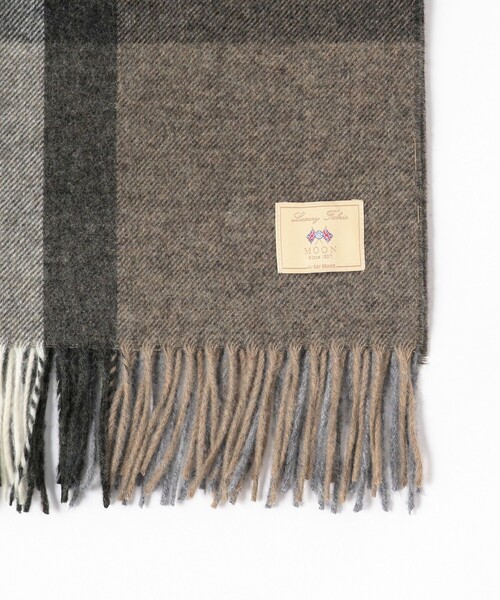Ray BEAMS（レイビームス）の「Ray BEAMS / MOON チェック ストール（マフラー・レディース・グレー/ブラウン系その他3/オフホワイト・ONE SIZE）」の21枚目の写真